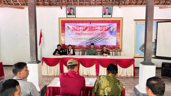 MUSYAWARAH DESA MEMBAHAS PENETAPAN INDEKS DESA 2025 DESA TULUNGREJO