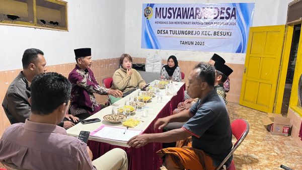 MUSYAWARAH DESA MEMBAHAS DAN MENYEPAKATI RKPDesa TAHUN ANGGARAN 2026